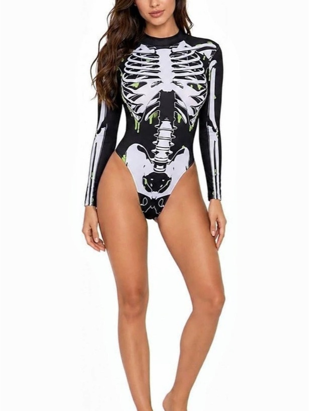 Women's Skeleton Bodysuit, Halloween Costume for Parties, Cosplay